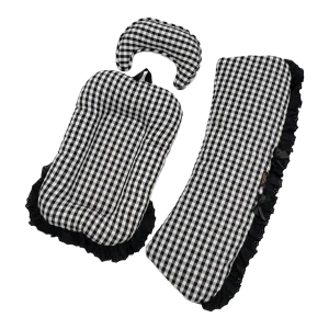 Pet Stroller Cushion 3 in 1 (Knottie Vintage Series Black)